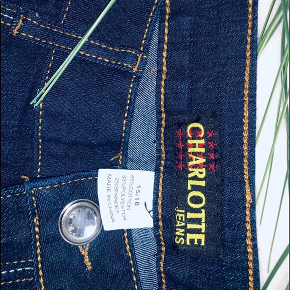 43 ’’ long straight dark blue jean pants. - Picture 5 of 8